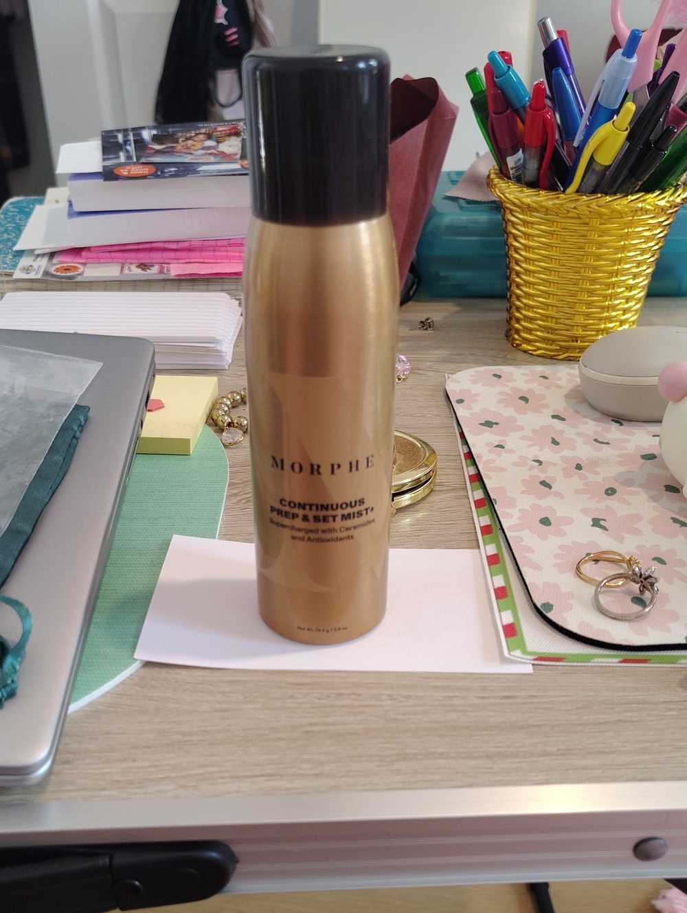 Morphe Continuous Prep & Set Mist - Gold and Black